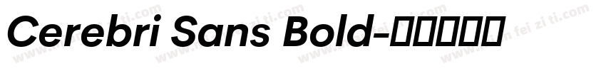 Cerebri Sans Bold字体转换